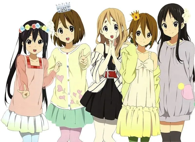 Ảnh chibi anime 5 người nữ