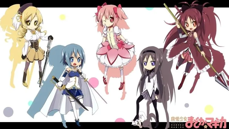 Ảnh chibi anime 5 người nữ