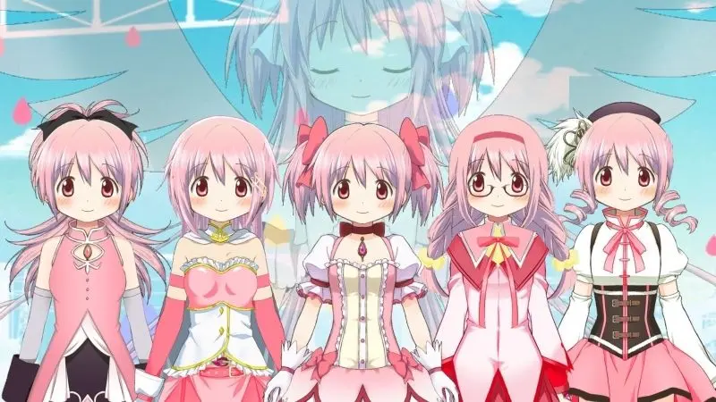 Ảnh chibi anime 5 người nữ