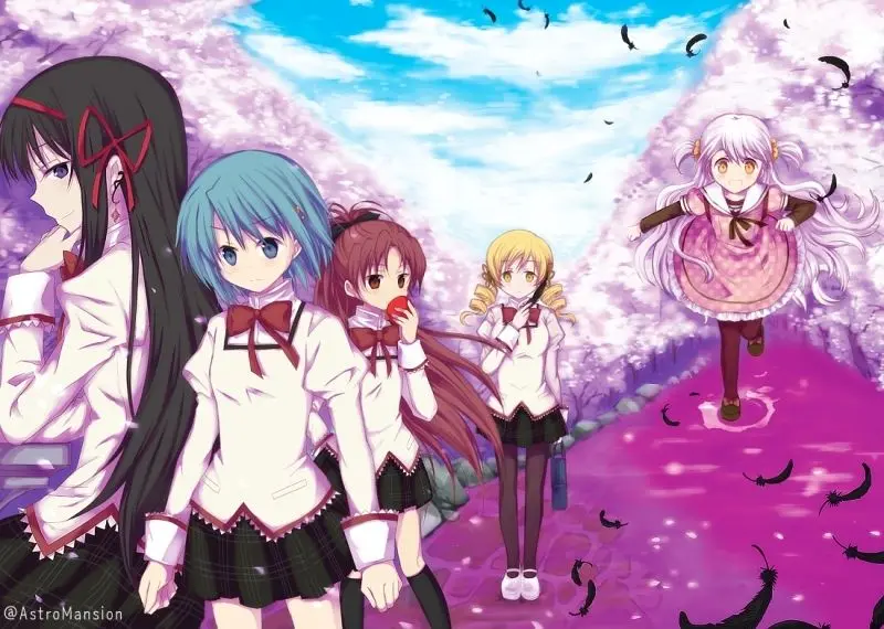 Ảnh chibi anime 5 người nữ
