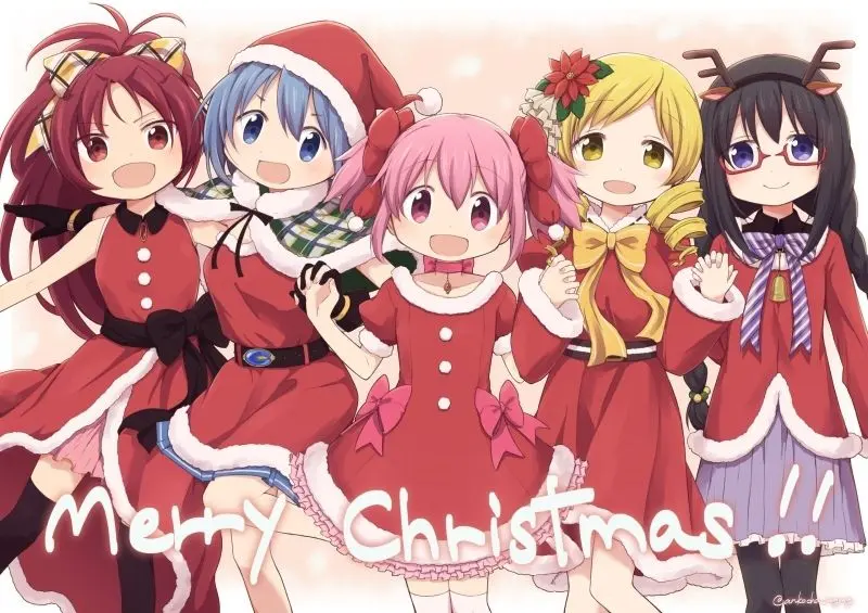 Ảnh chibi anime 5 người nữ