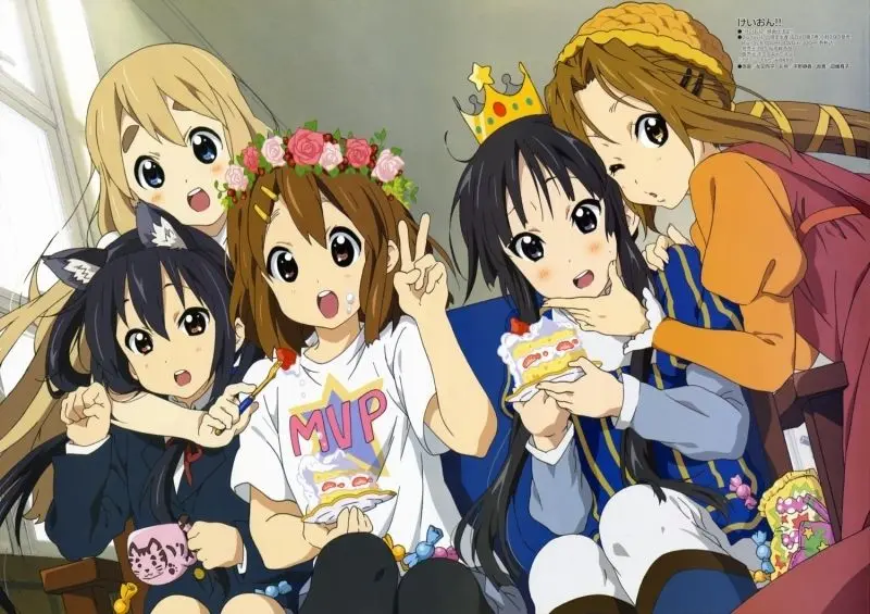 Ảnh chibi anime 5 người nữ