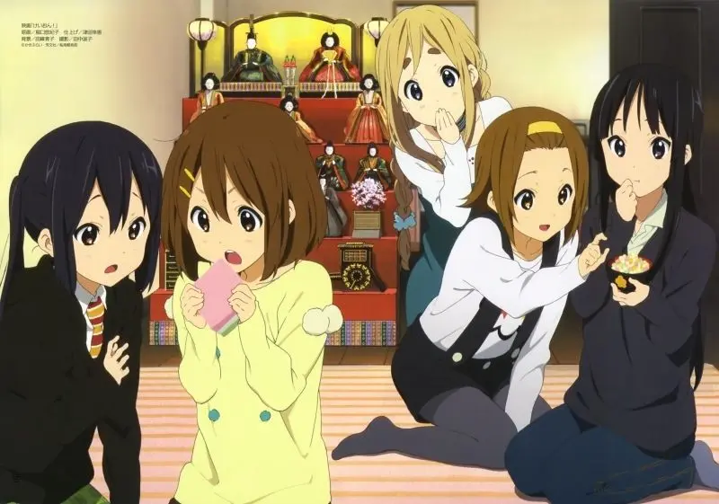 Ảnh chibi anime 5 người nữ