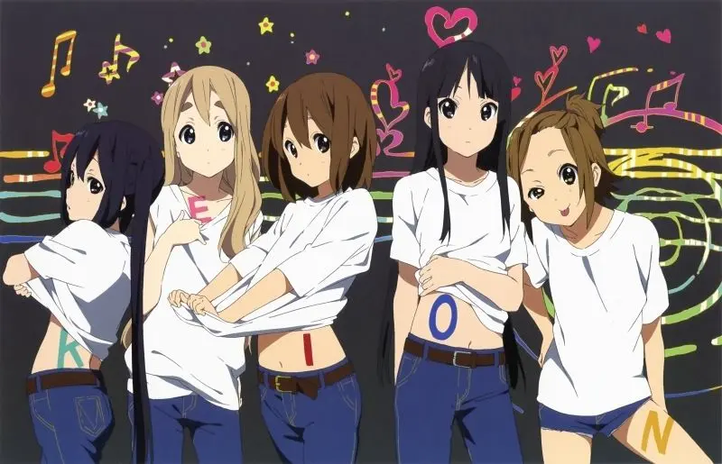 Ảnh chibi anime 5 người nữ