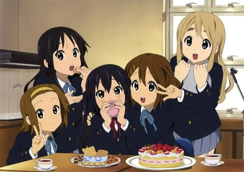 Ảnh chibi anime 5 người nữ