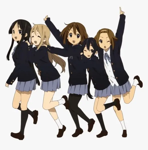 Ảnh chibi anime 5 người nữ