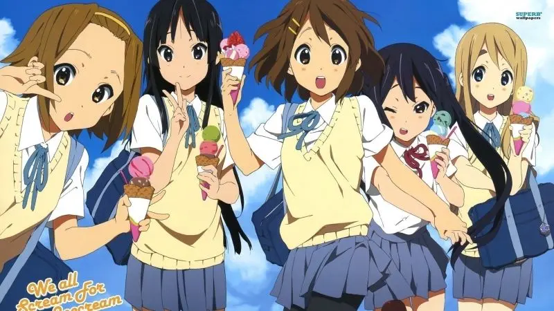 Ảnh chibi anime 5 người nữ