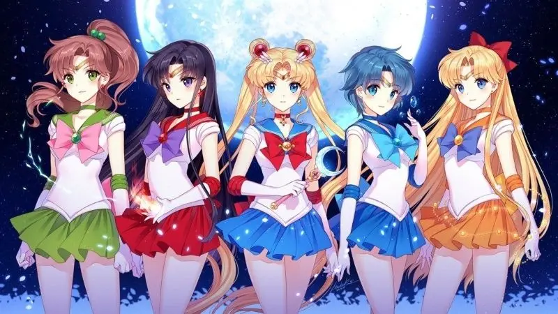 Ảnh chibi anime 5 người nữ