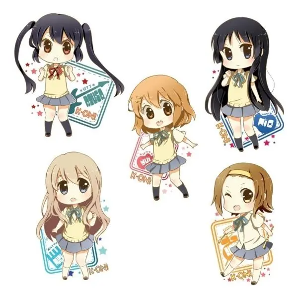 Ảnh chibi anime 5 người nữ