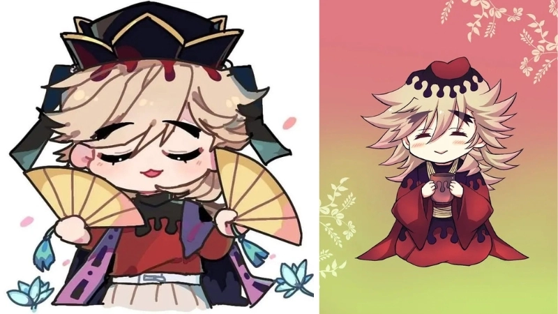 Ảnh Douma chibi – Bộ sưu tập dễ thương và ấn tượng nhất của Thượng Huyền Nhị