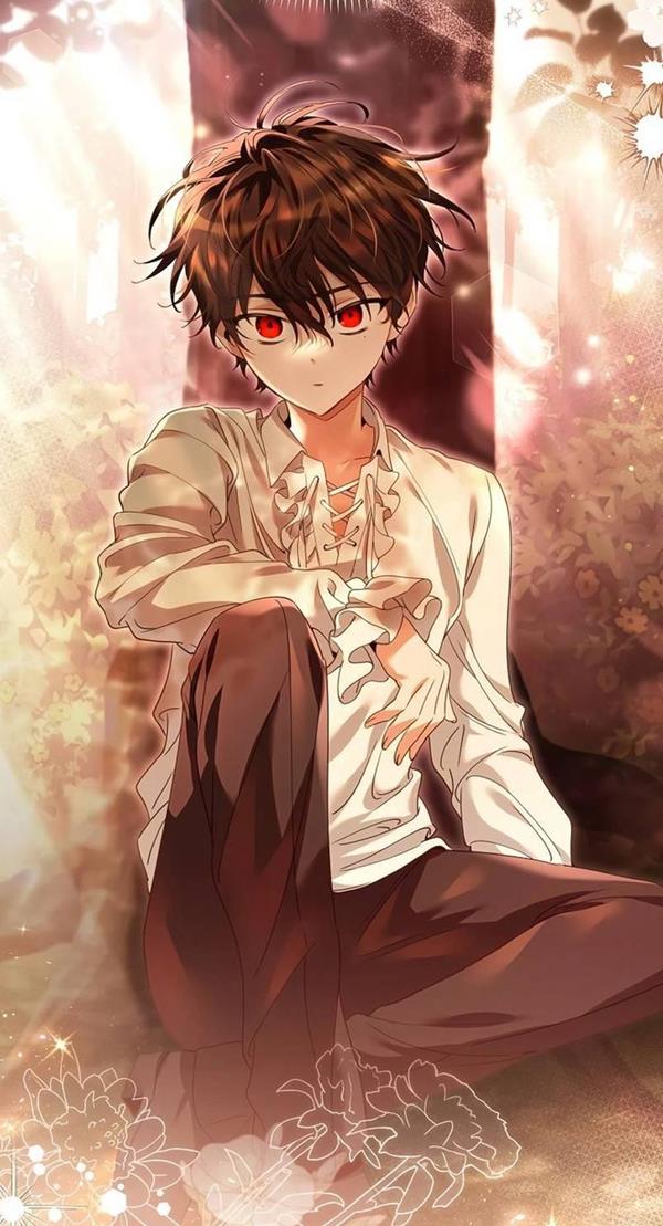 Ảnh bé trai mắt đỏ anime 