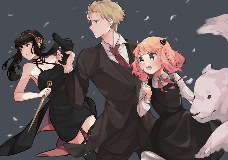Hình gia đình anime ngầu chất