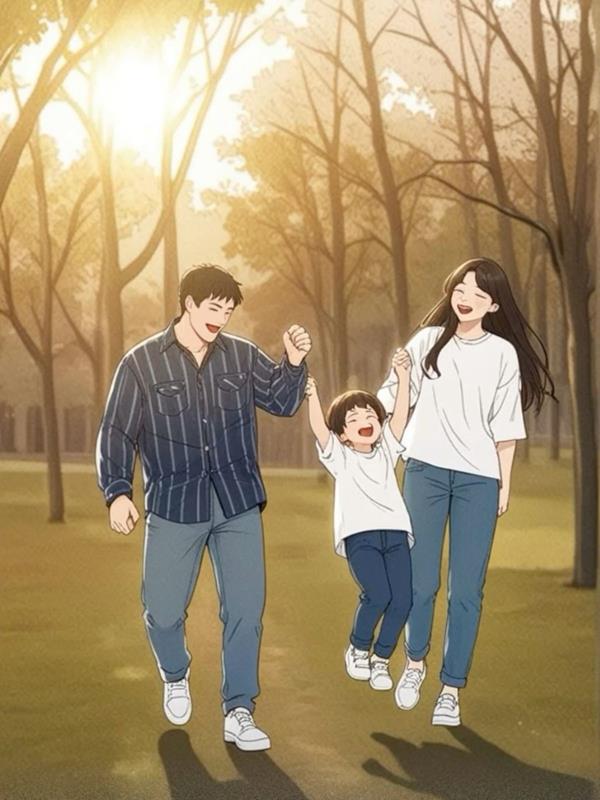 Ảnh gia đình cười đùa