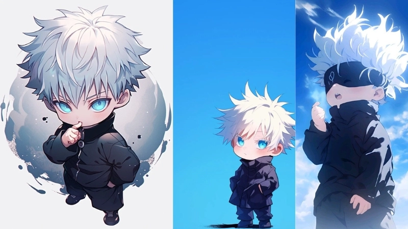 Ảnh Gojo chibi – Bộ sưu tập dễ thương, đáng yêu nhất từ Jujutsu Kaisen