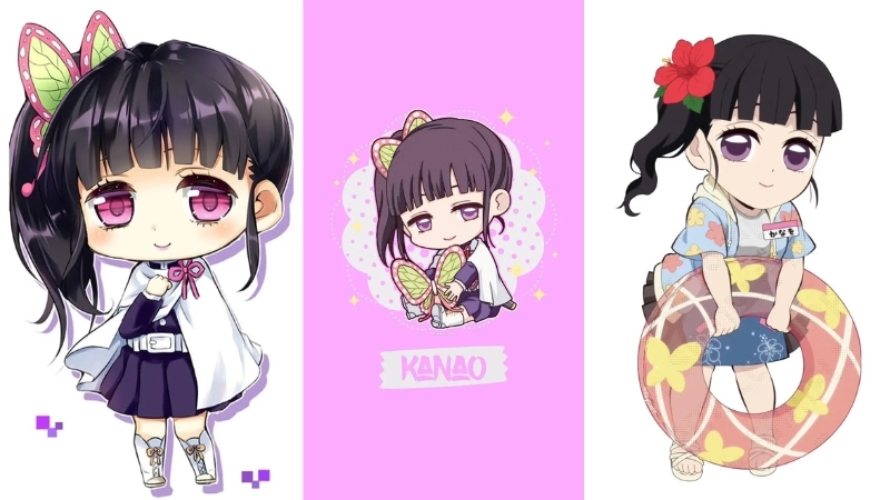 Ảnh Kanao chibi – Bộ sưu tập dễ thương và ngọt ngào từ Kimetsu no Yaiba