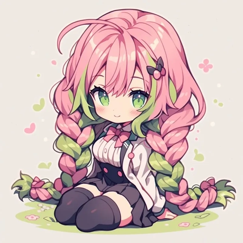 Không thể bỏ qua bộ Mitsuri chibi cute