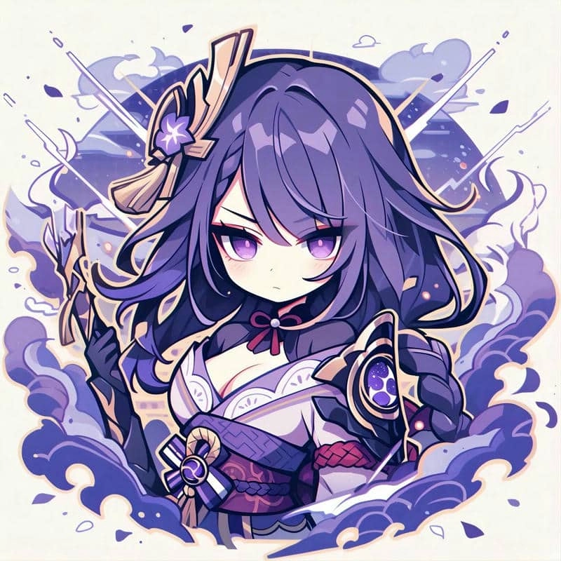 Ảnh Raiden Shogun chibi