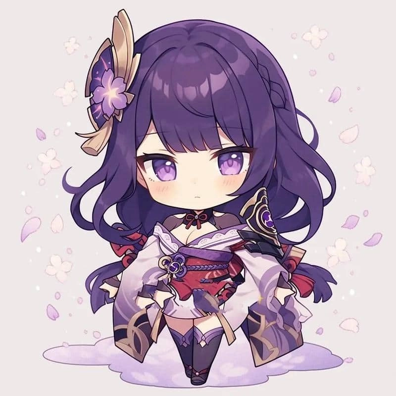 Ảnh Raiden Shogun chibi