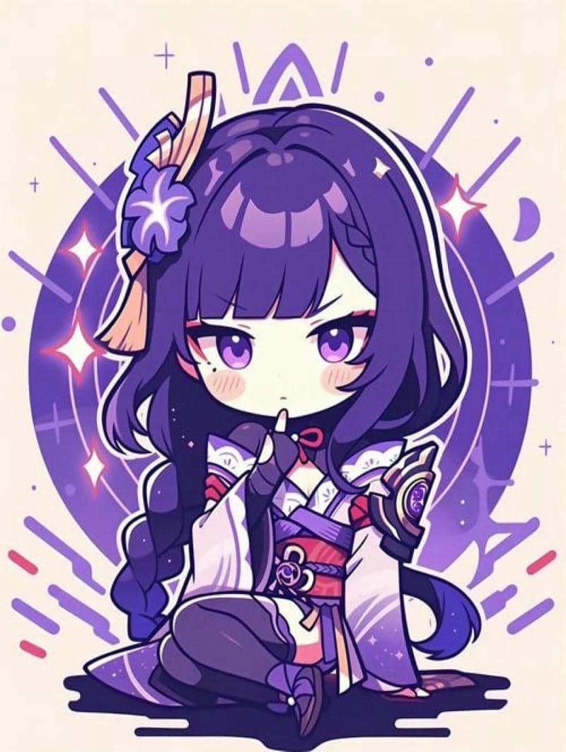 Ảnh Raiden Shogun chibi