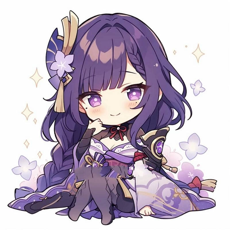 Ảnh Raiden Shogun chibi