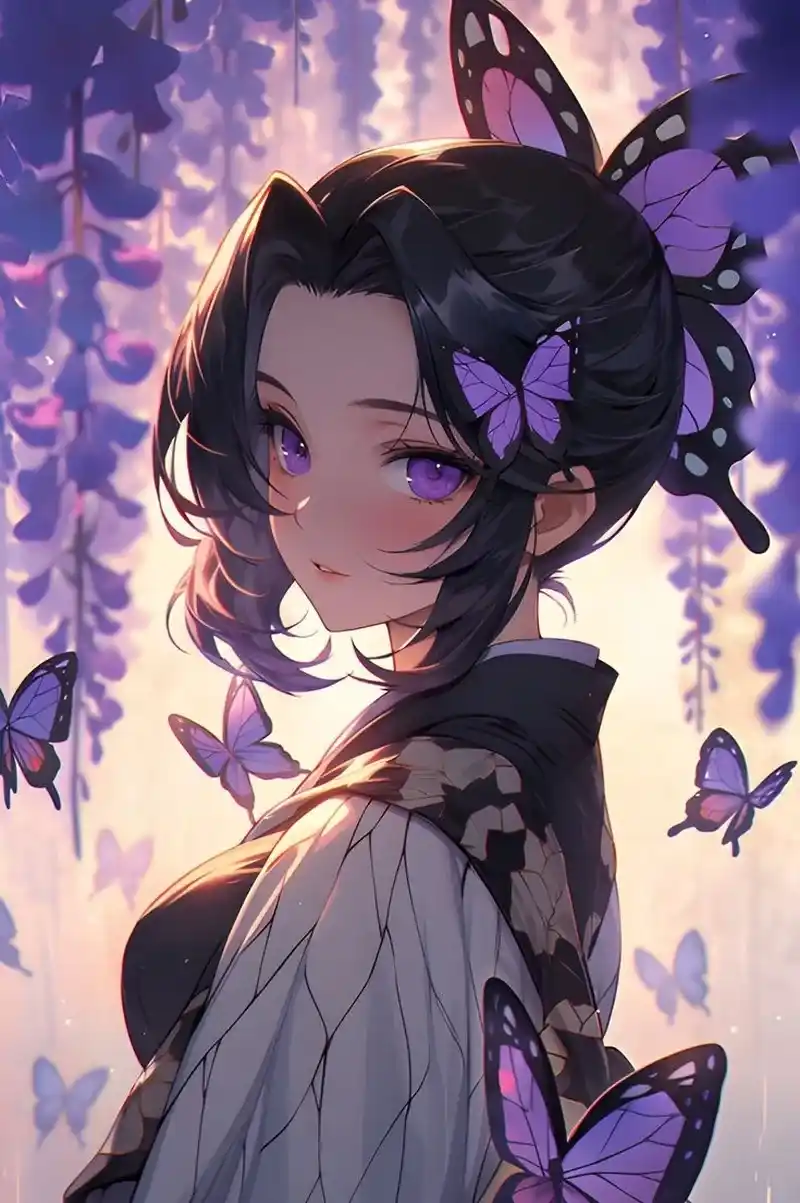 Giao diện chuẩn anime Kochou Shinobu anime