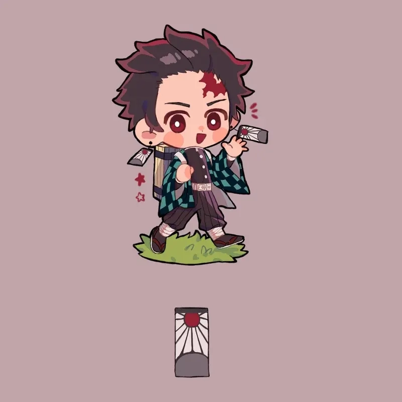 Ảnh Thanh Gươm Diệt Quỷ chibi