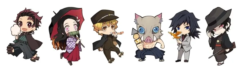 Ảnh Thanh Gươm Diệt Quỷ chibi