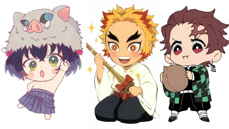 Ảnh Thanh Gươm Diệt Quỷ chibi – Bộ sưu tập dễ thương từ dàn nhân vật Kimetsu no Yaiba