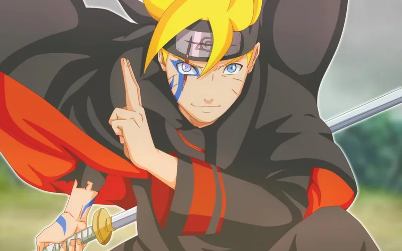 Hình ảnh Boruto Uzumaki với việc tạo ra đấu tranh cực mạnh