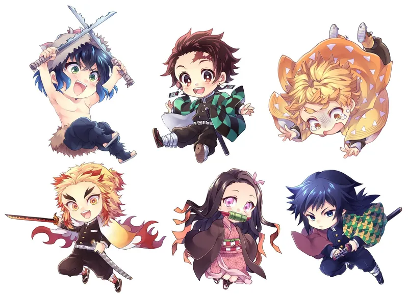Tanjiro chibi dễ thương, thích hợp làm ảnh đại diện cá tính.