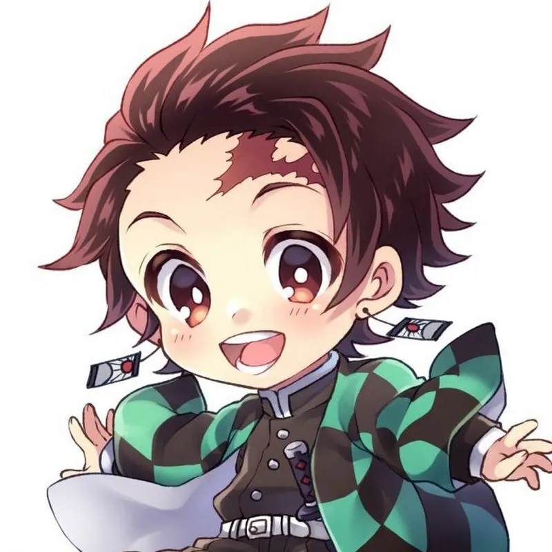 Bộ ảnh Tanjiro chibi dễ vẽ, thích hợp làm mẫu vẽ tay cho những bạn trẻ.