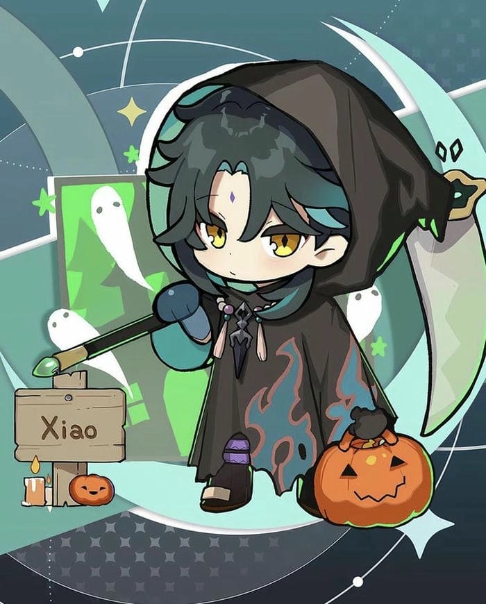 Ảnh Xiao chibi dễ thương