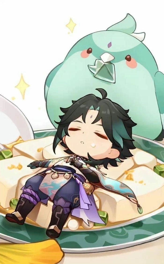 Ảnh Xiao chibi dễ thương