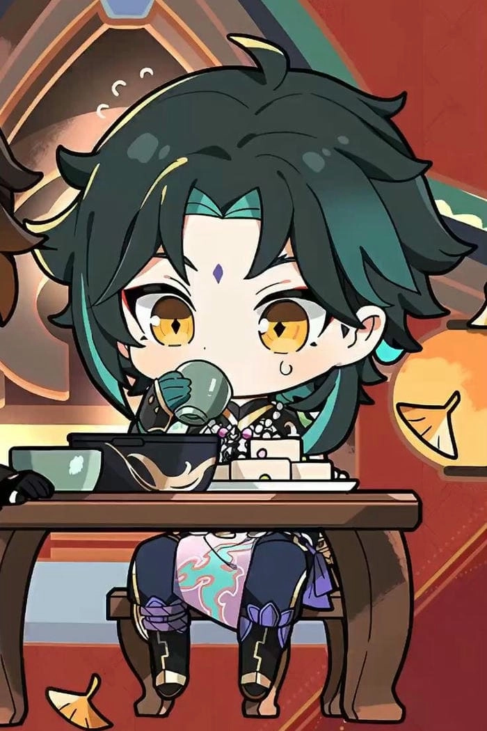 Ảnh Xiao chibi dễ thương